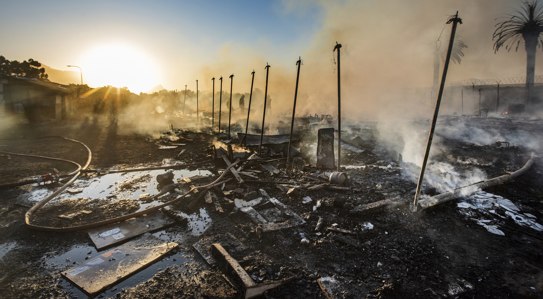 In photos: Fire at Wingfield refugee camp | GroundUp